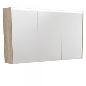 Fie LED Mirror Cabinet with Scandi Oak Side Panels 1200